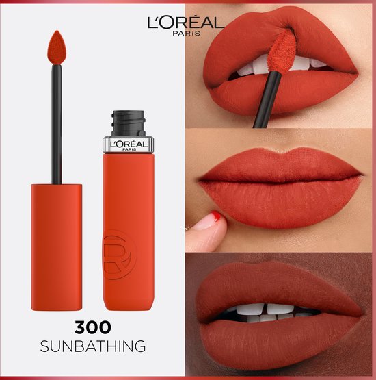 L'Oréal Paris Infaillible Matte Resistance lippenstift - 300 Sun Bathing - langhoudend vloeibaar met matte finish - 5 ml