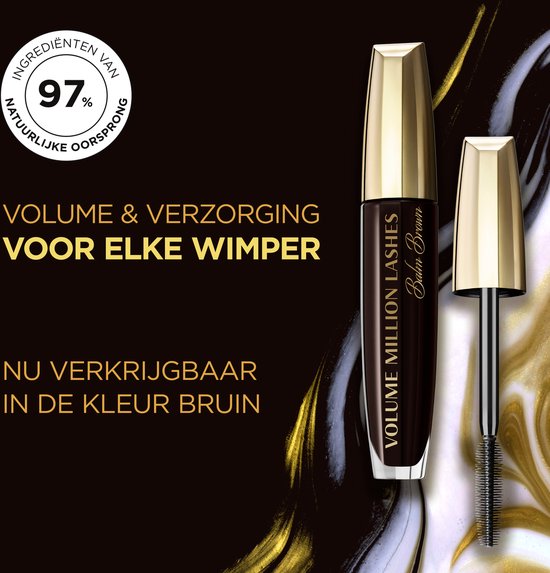 L'Oréal Paris Volume Million Lashes mascara - verzorgend - Bruin - 10,7 ml