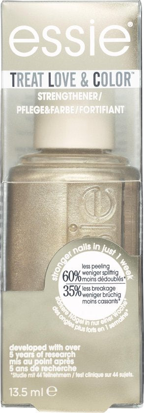 Essie Treat Love & Color nagellak - metallic - 151 Glow the Distance - Goud