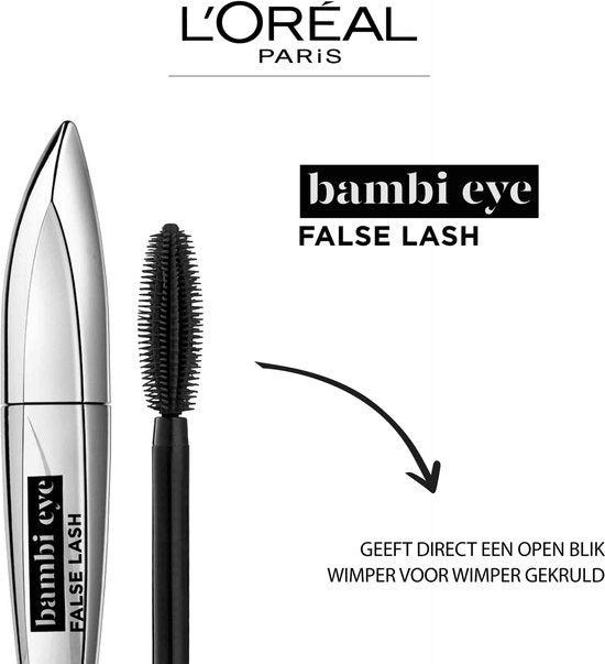L'Oréal Paris Bambi Eye by False Lash mascara - Zwart