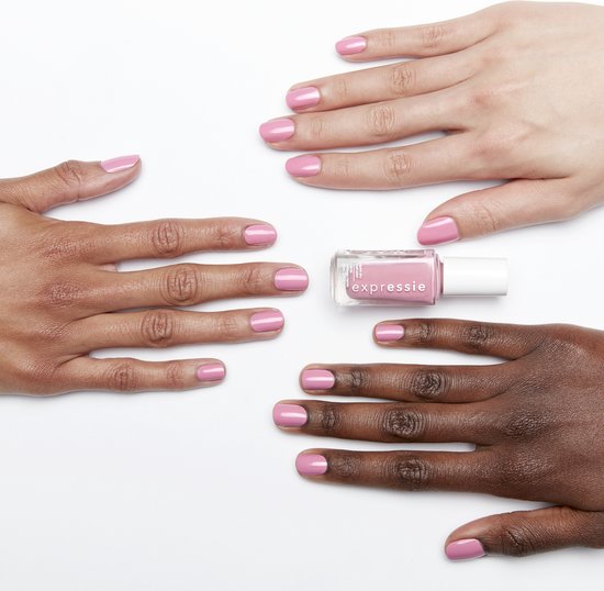 essie Expressie nail polish - 200 In the Time Zone - quick-drying - 10 ml - Pink