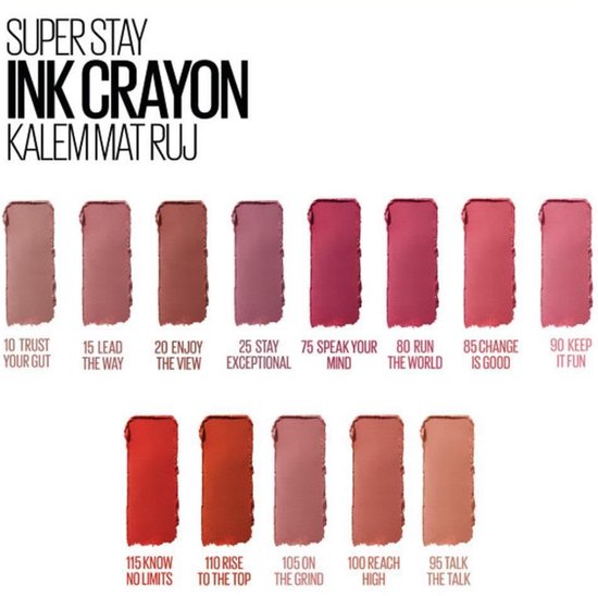 Maybelline SuperStay Ink Crayon matte lipstick - 75 Speak Your Mind