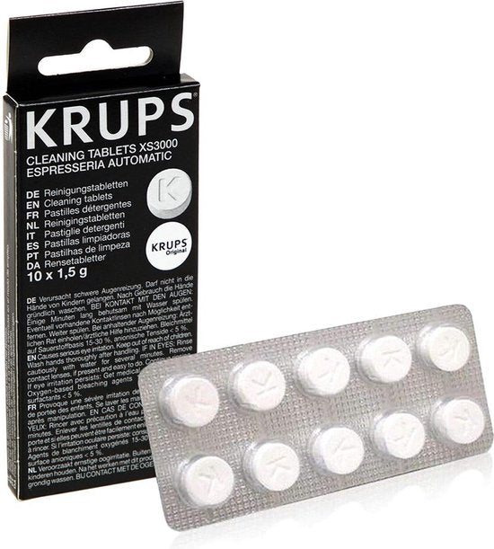Krups XS3000 koffiemachinereiniger - geschikt voor Dolce Gusto en Nespresso - 10 stuks