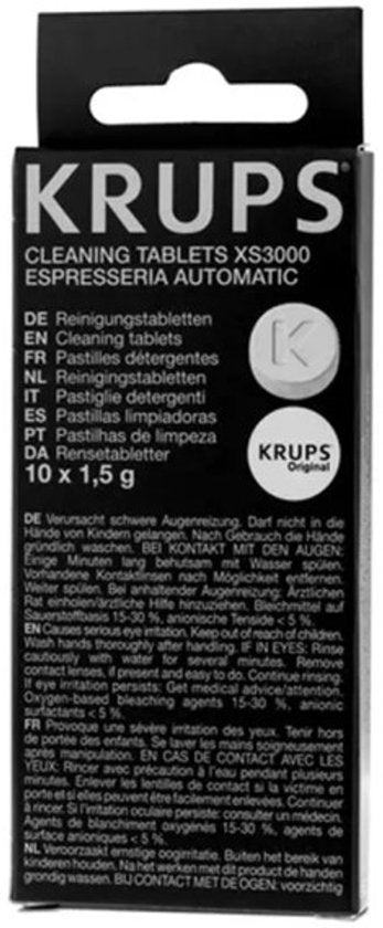 Krups XS3000 koffiemachinereiniger - geschikt voor Dolce Gusto en Nespresso - 10 stuks