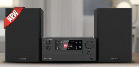 Kenwood M-9500SB micro hifi-systeem - smart - WiFi - Zwart