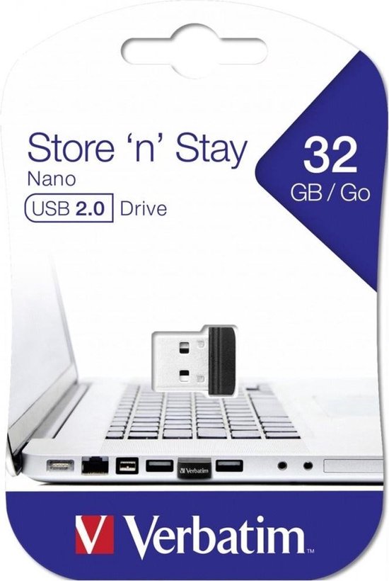 Verbatim Store'n'Stay Nano USB-stick - 32 GB