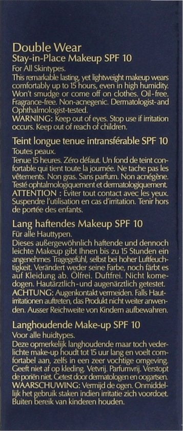 Estée Lauder Double Wear Stay-in-Place foundation - SPF 10 - 3W1 Tawny