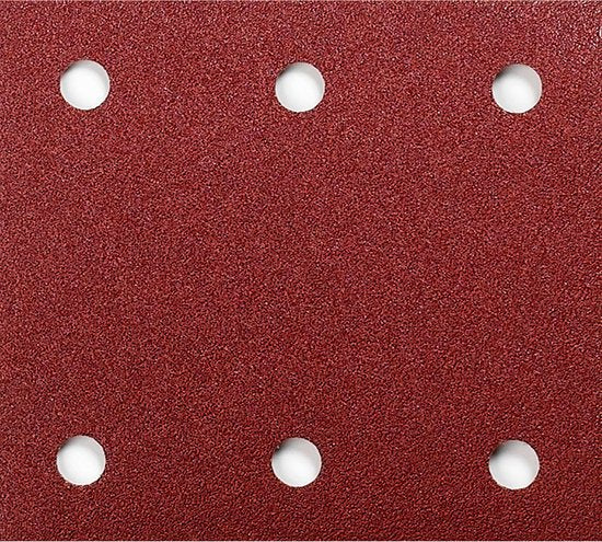 Makita P-33102 schuurvel set van 10 - red delta velcro K80 114×102 mm