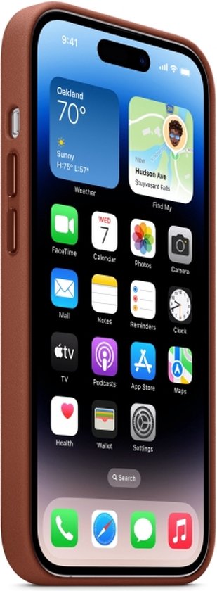 Apple iPhone 14 Pro Max hoesje - leer MagSafe - Ombre