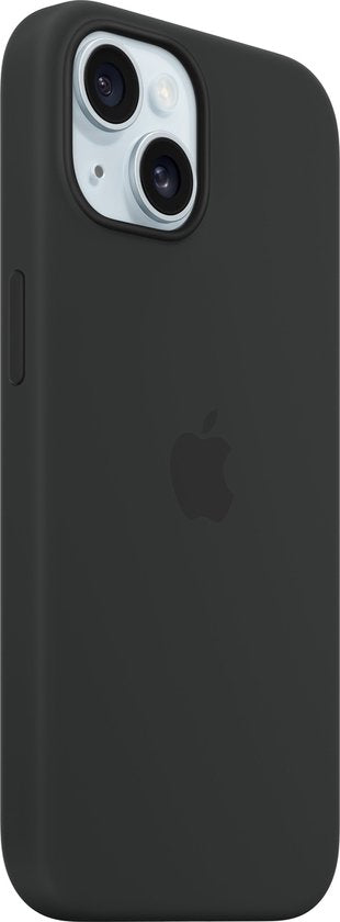 Apple iPhone 15 siliconen hoesje - MagSafe - Zwart