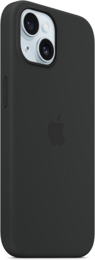 Apple iPhone 15 Plus siliconen hoesje - MagSafe - Zwart