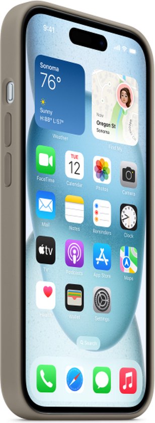 Apple iPhone 15 Plus silicone case - MagSafe - Clay