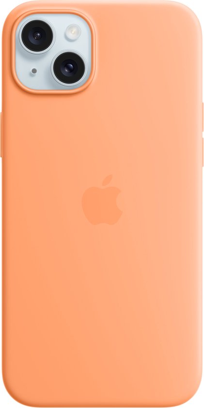 Apple iPhone 15 Plus siliconen hoesje - MagSafe - Orange Sorbet