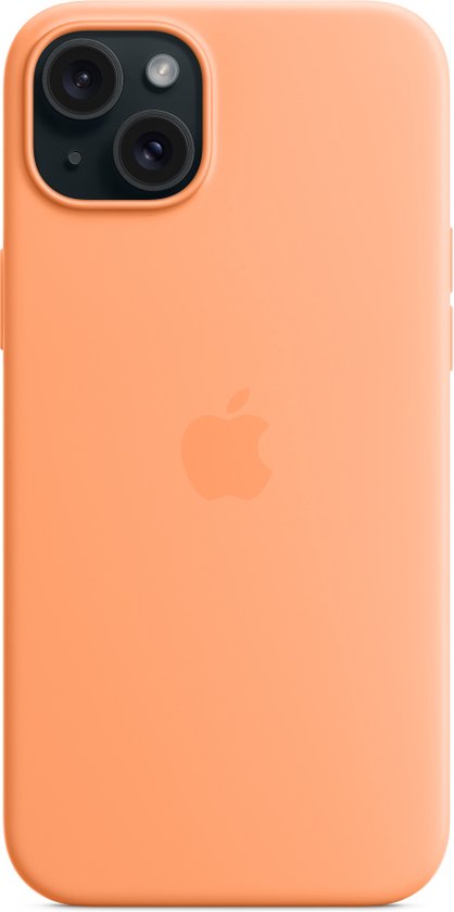 Apple iPhone 15 Plus siliconen hoesje - MagSafe - Orange Sorbet