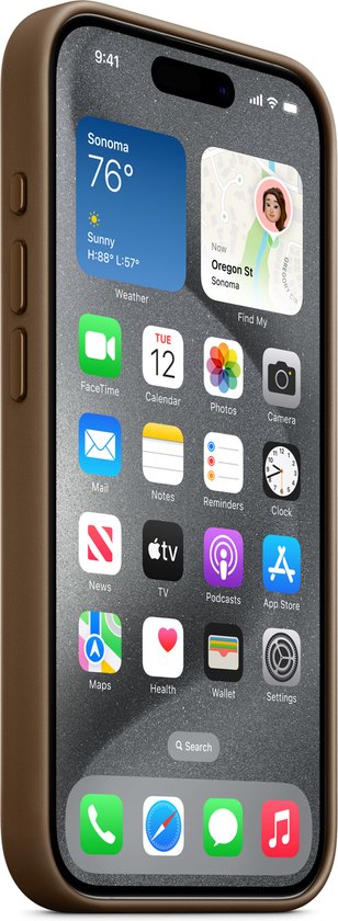 Apple iPhone 15 Pro hoesje - FineWoven MagSafe - Taupe