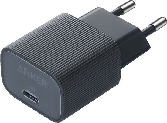 Anker Powerport Nano 4 USB-C oplader - GaN snellader 30 W - Zwart