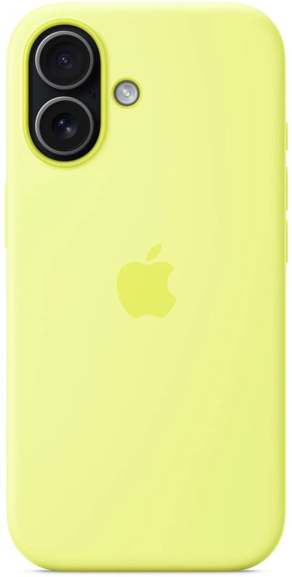 Siliconen hoesje geschikt voor iPhone 17 - MagSafe - Neon yellow