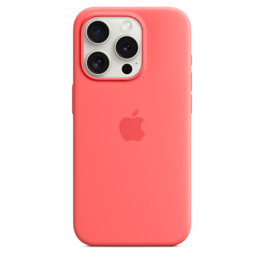 Apple iPhone 15 Pro Silicone Case with MagSafe - Guava