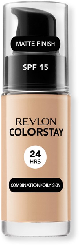 Revlon Colorstay foundation - met pomp - vette huid - 220 Natural Beige