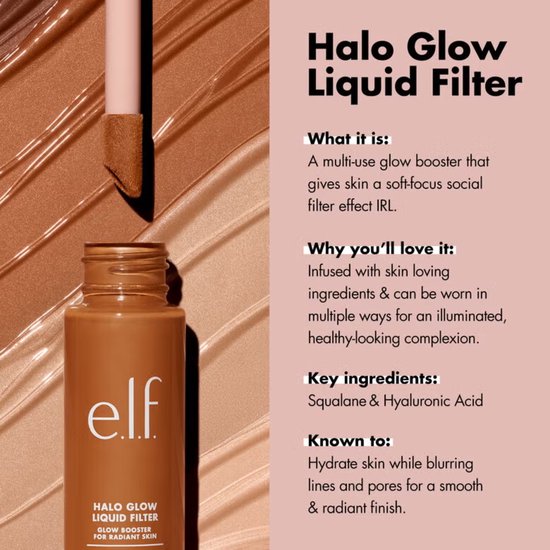 e.l.f. Halo Glow Liquid Filter glow booster - 8 Rich - 31,5 ml