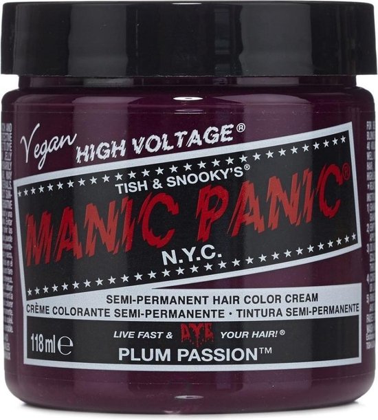 Manic Panic haarverf - semi-permanent Classic - Plum Passion - Paars