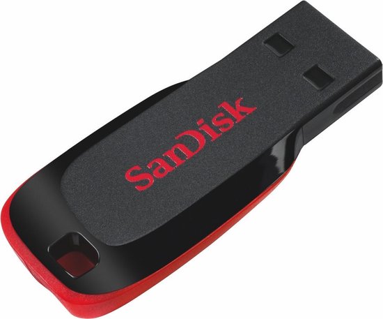 Sandisk Cruzer Blade USB stick - 16GB USB 2.0 - Zwart
