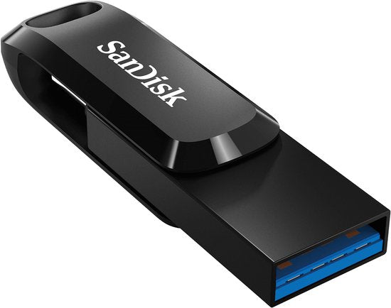 SanDisk Ultra Dual Drive Go USB-stick - 64 GB USB 3.2/USB-C - Zwart
