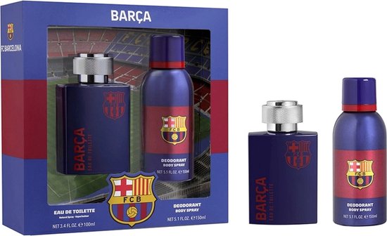 FC Barcelona geschenkset - eau de toilette 100 ml - deospray 150 ml
