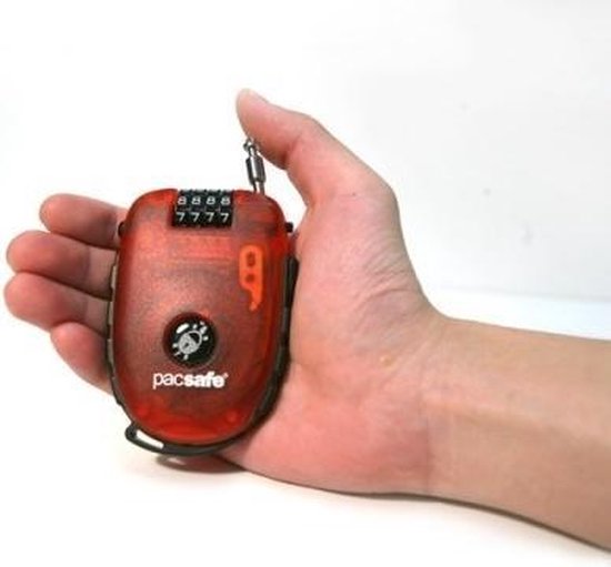 Pacsafe Retractasafe 250 kabelslot - anti-diefstal 4-cijferig - Bruin