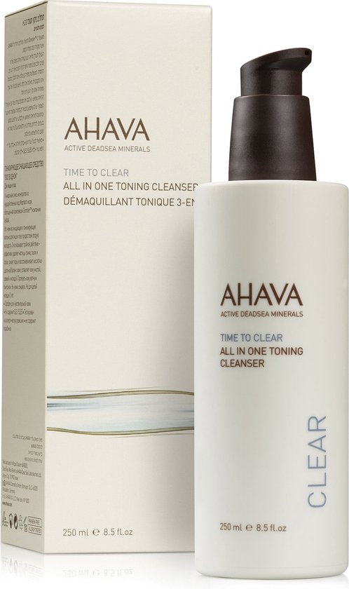 AHAVA reinigende lotion - verwijdert make-up en oogmake-up - vegan - alcohol- en parabenenvrij - 250 ml