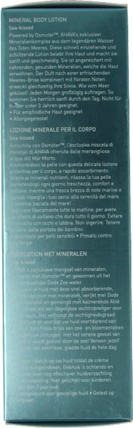 Ahava mineral body lotion - Sea-Kissed - dry skin - 250 ml