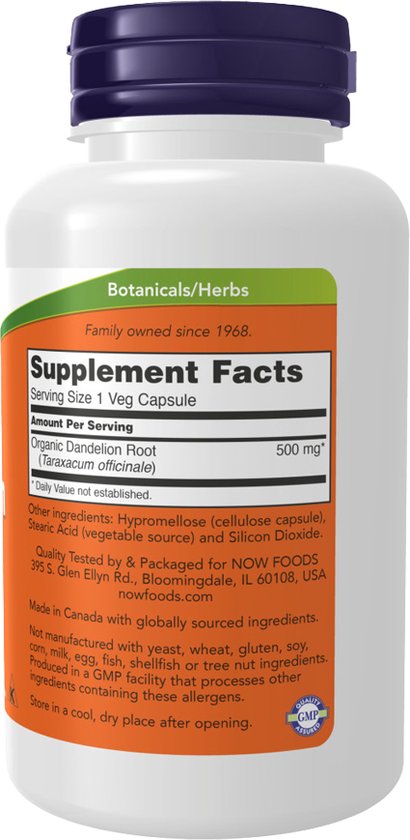 Paardenbloemwortel capsules - 500 mg - 100 v-caps