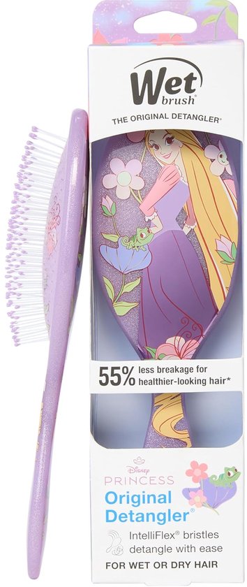 Wet Brush x Disney Princess haarborstel - Original Detangler Rapunzel - anti-klit met IntelliFlex borstelharen - nat & droog haar