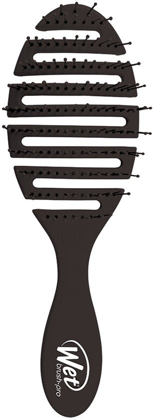 WetBrush Pro Flex Dry haarborstel - flexibel voor nat en droog haar - IntelliFlex borstelharen - Zwart
