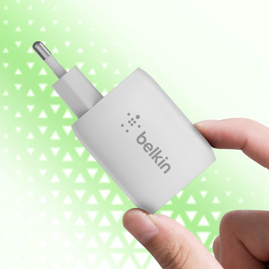 Belkin Boost-Up Charge Pro adapter - 2-poorts USB-C 65W - Wit
