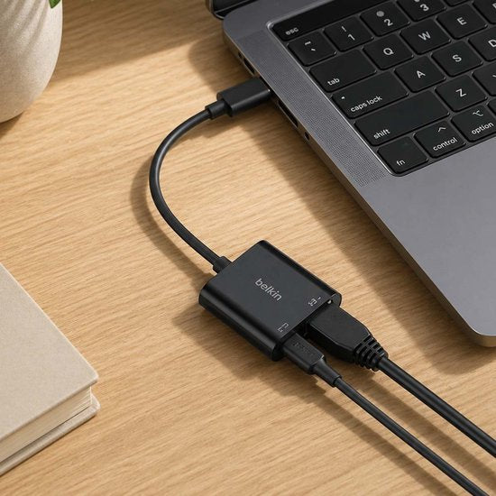 Belkin Connect adapter - USB-C naar ethernet en oplader - 100W 1000 Mbit/s