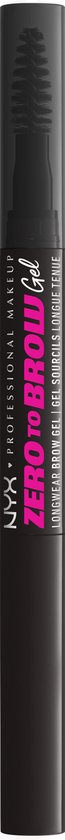 NYX Professional Makeup Zero to Brow wenkbrauwgel - Black - zwart