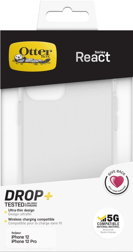 OtterBox React hoesje - geschikt voor iPhone 12 / iPhone 12 Pro - Transparant
