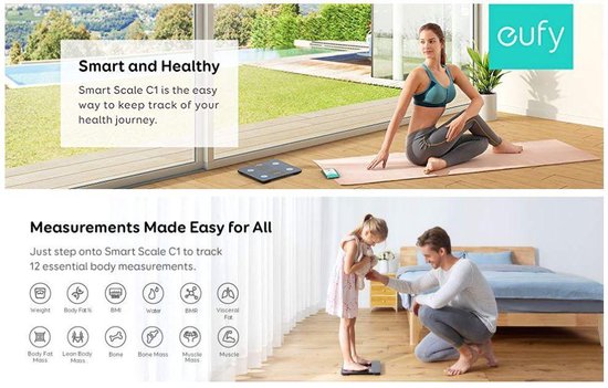 Eufy BodySense C1 weegschaal - smart