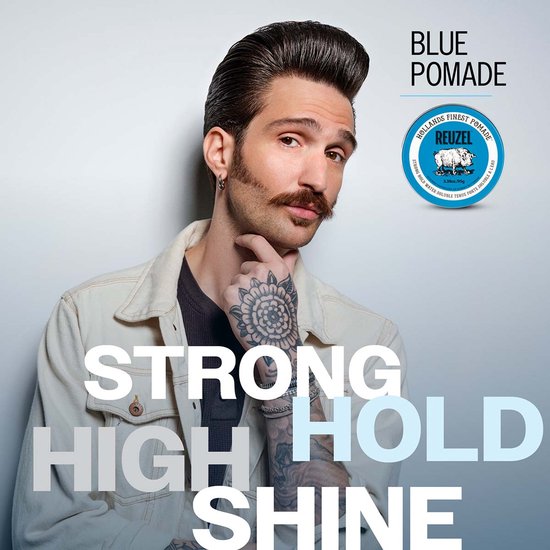 Reuzel pomade - Blue - strong hold high sheen - 35 gram