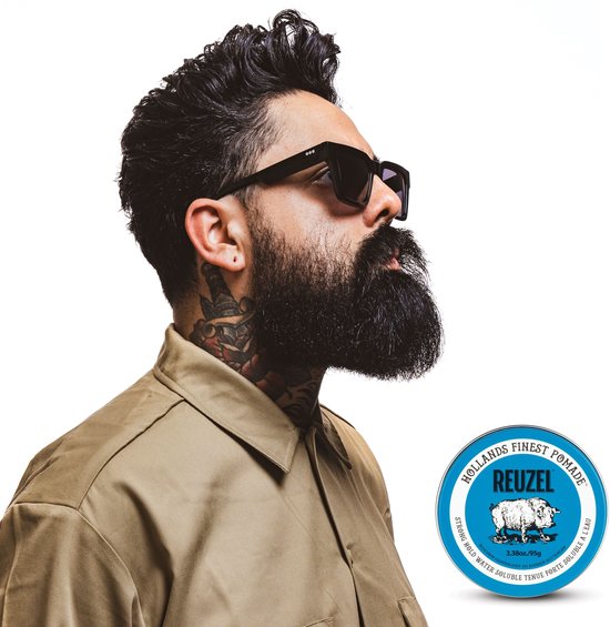Reuzel pomade - Blue - strong hold high sheen - 35 gram
