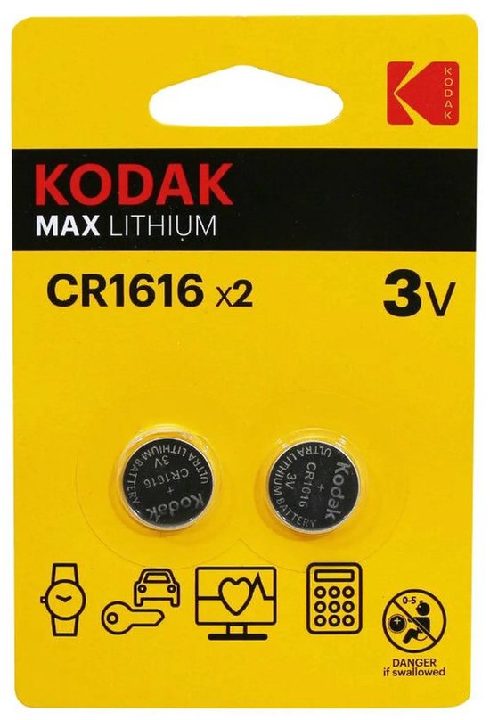 CR1616 knoopcel batterijen - 2 stuks