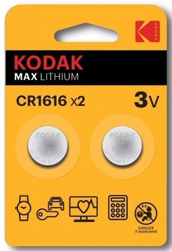 CR1616 knoopcel batterijen - 2 stuks