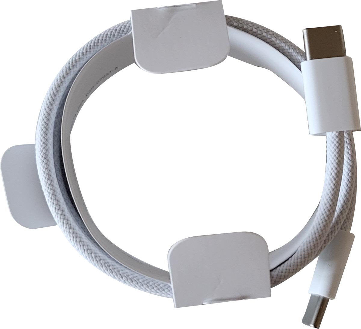 Apple USB-C naar USB-C kabel - woven 1 meter - Wit - Origineel product zonder verpakking