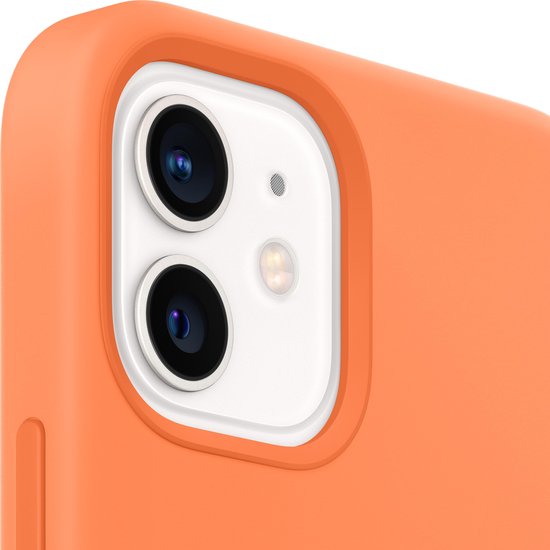 Apple iPhone 12 mini hoesje - siliconen MagSafe - Kumquat
