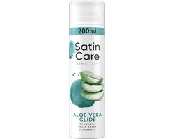 Satin Care scheergel - sensitive aloe vera glide - 200 ml