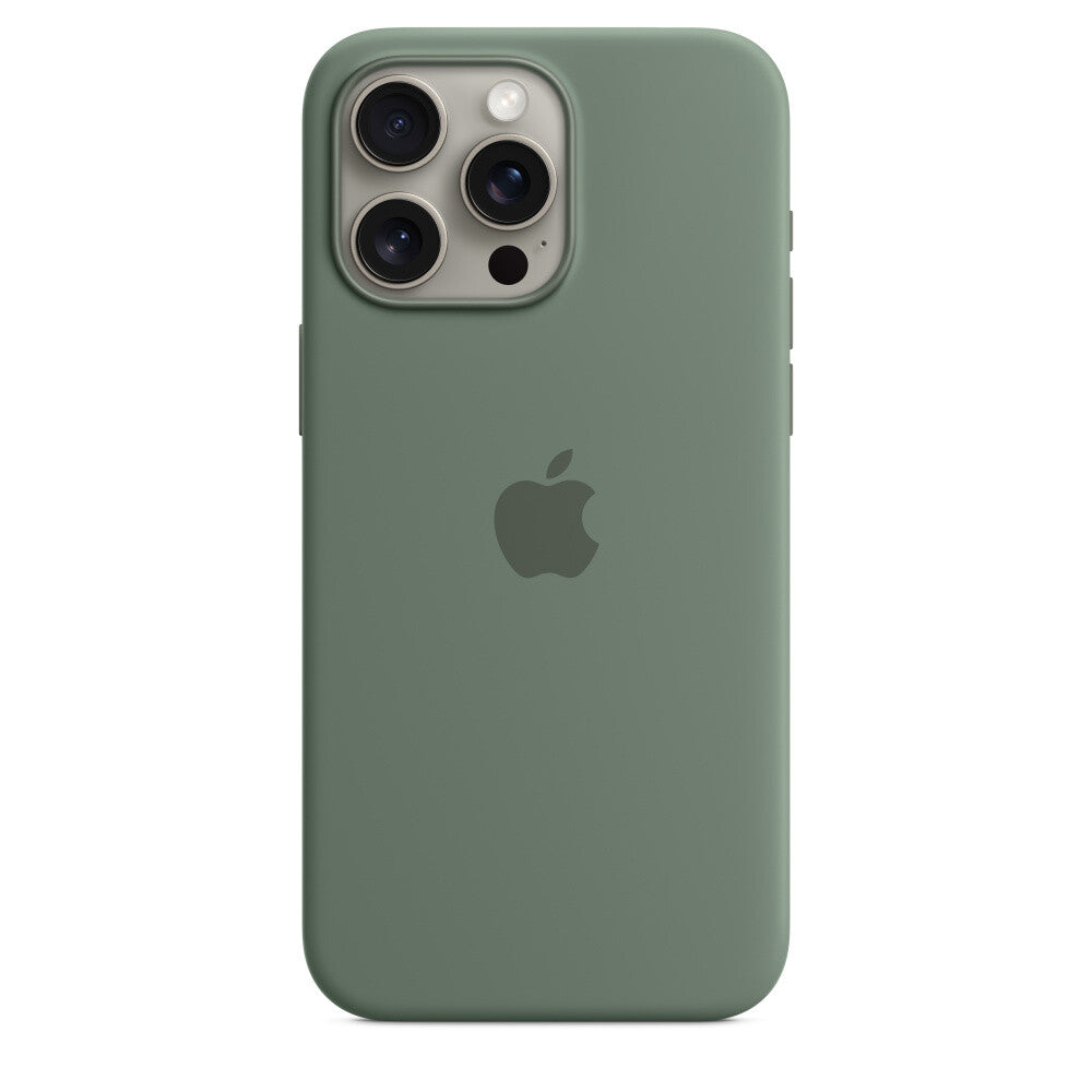 Apple iPhone 15 Pro Max Silicone Case with MagSafe - Cyprus Green