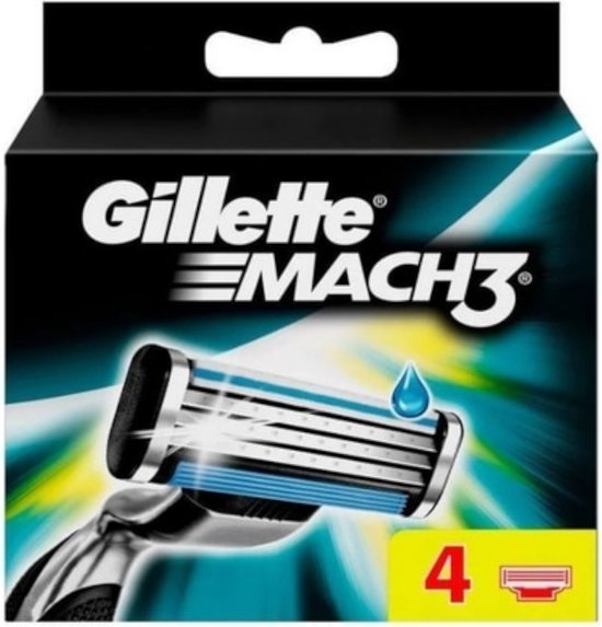 Gillette Mach3 navulscheermesjes set van 4 - langdurige scherpte