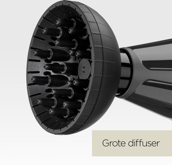 BaByliss Compact Pro 2400 6715DE föhn - ionisch anti-pluis - diffuser en 2 blaasmonden