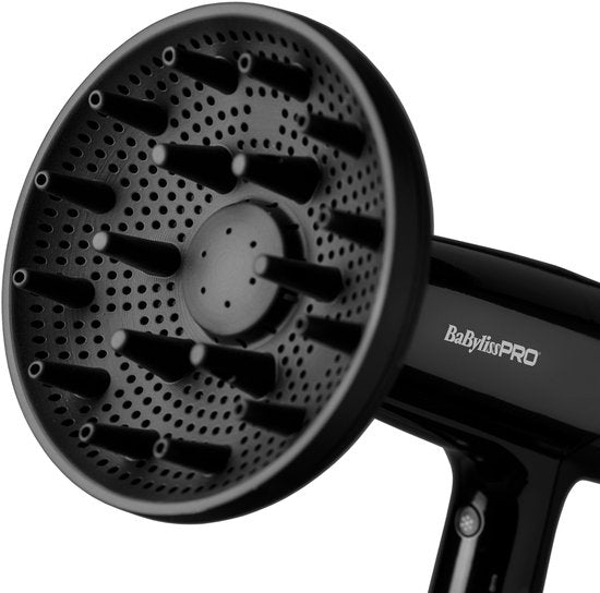 BaBylissPRO Falco föhn - 2000 W high-speed digitale motor - 244 km/h - 70 dB - 388 g - inclusief diffuser en opzetstukken
